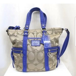 Coach Daisy Poppy Sign C Tote Shoulder Hand Bag